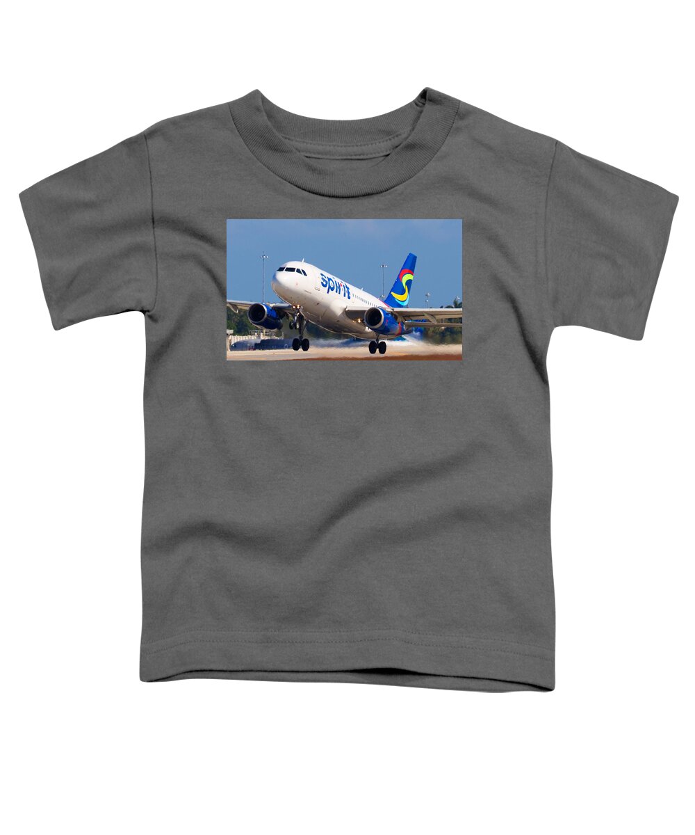 Spirit Toddler T-Shirt featuring the photograph Spirit Airline #6 by Dart Humeston