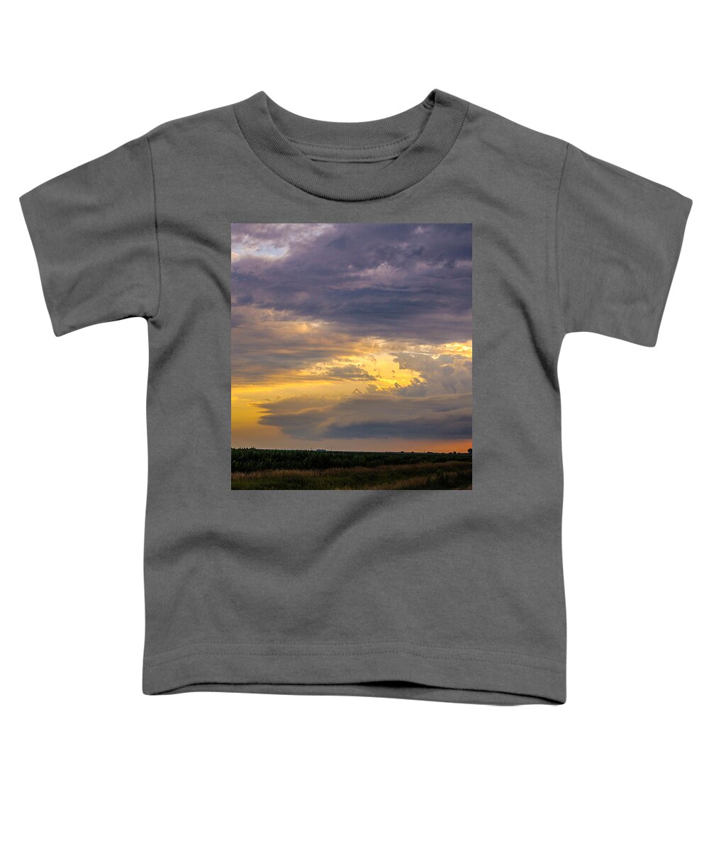 Nebraskasc Toddler T-Shirt featuring the photograph Mid Season Nebraska Supercell #6 by NebraskaSC