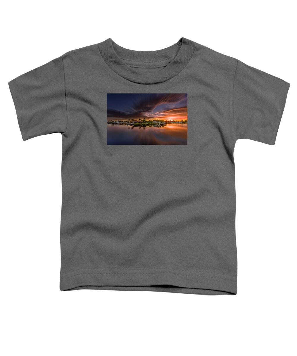 Naples Toddler T-Shirt featuring the photograph Sunrise at Naples, Florida #5 by Peter Lakomy