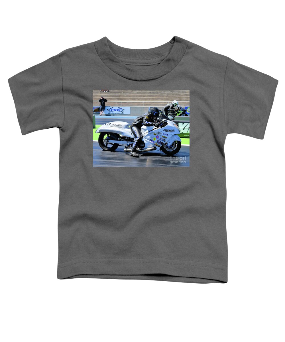 Motorcycle Toddler T-Shirt featuring the photograph Mancup SGMP 2017 by JT #54 by Jack Norton