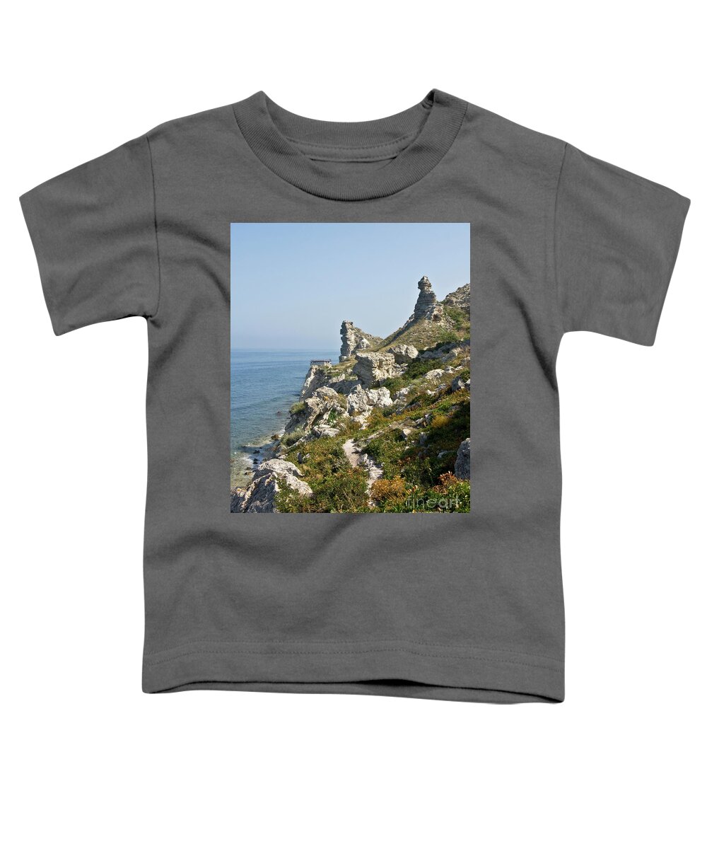 Sea Toddler T-Shirt featuring the photograph Tarhankut, Crimea #6 by Irina Afonskaya