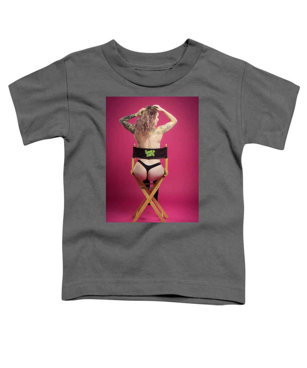 Implied Nude Toddler T-Shirt featuring the photograph Danni by La Bella Vita Boudoir