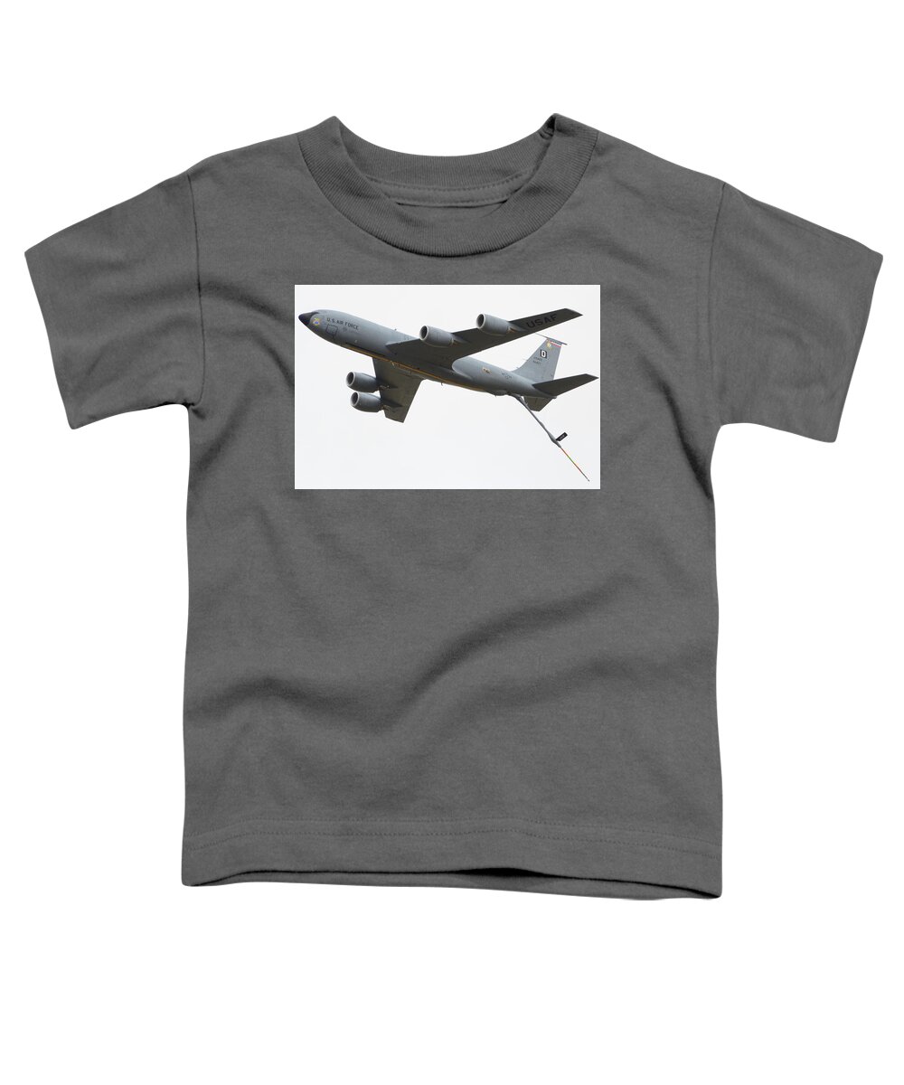 Boeing Toddler T-Shirt featuring the photograph 91471 Boeing KC-135T Stratotanker US Air Force by Gordon James