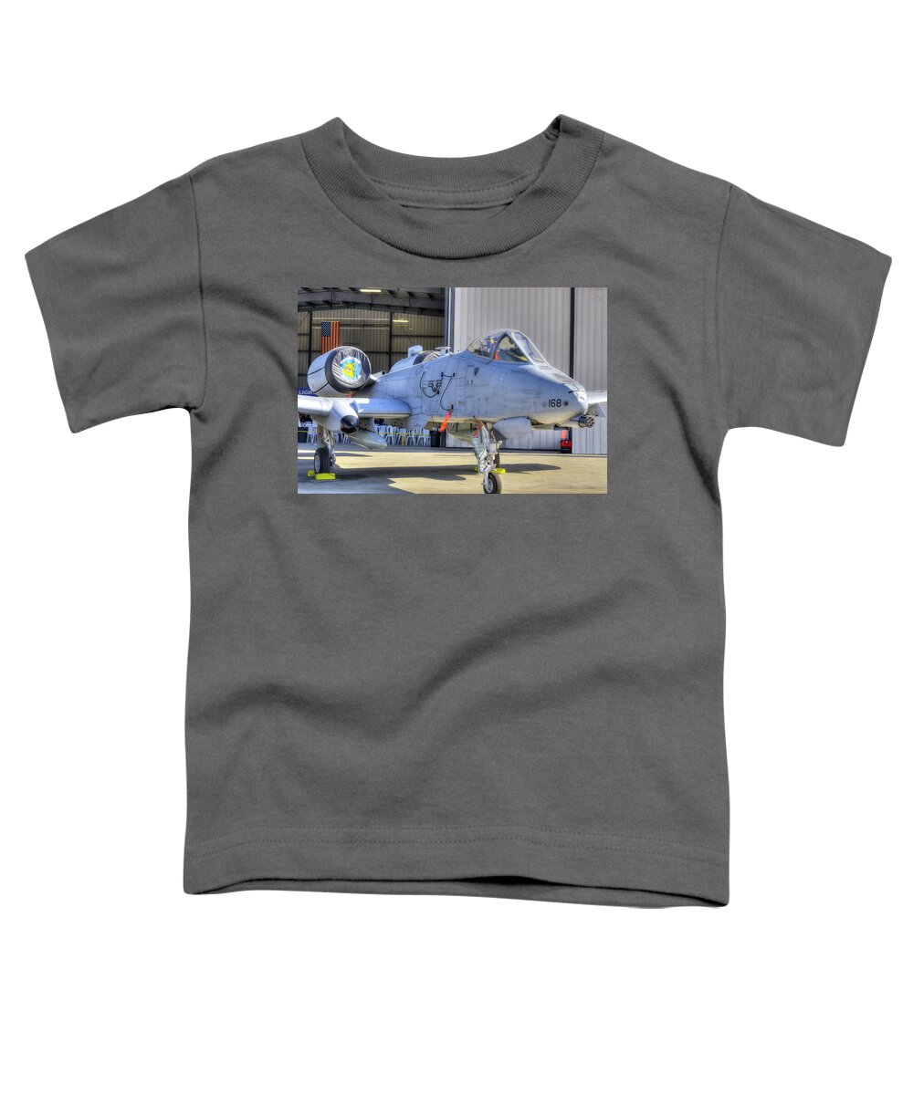 A-10 Airshow Toddler T-Shirt featuring the photograph A-10 Thunderbolt by Joe Palermo