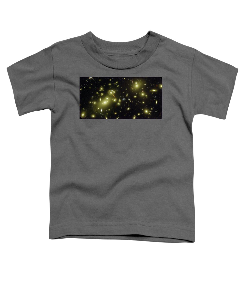 A Cosmic Magnifying Glass Hubble Space Telescope Center Image Toddler T-Shirt featuring the photograph A Cosmic Magnifying Glass Hubble Space Telescope Center Image by Paul Fearn