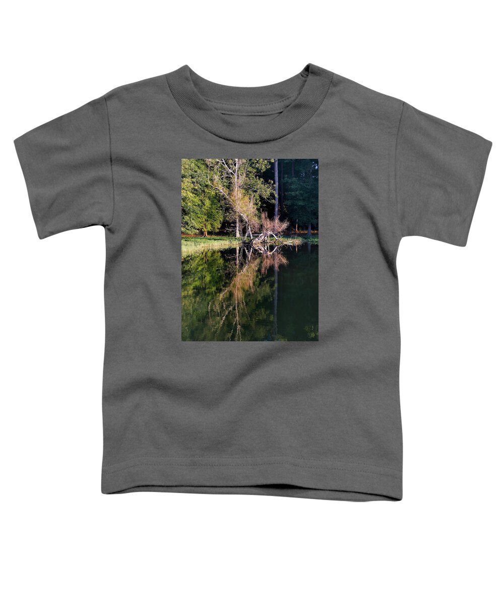 Scenic Tours Toddler T-Shirt featuring the photograph A Darkened Cove by Skip Willits