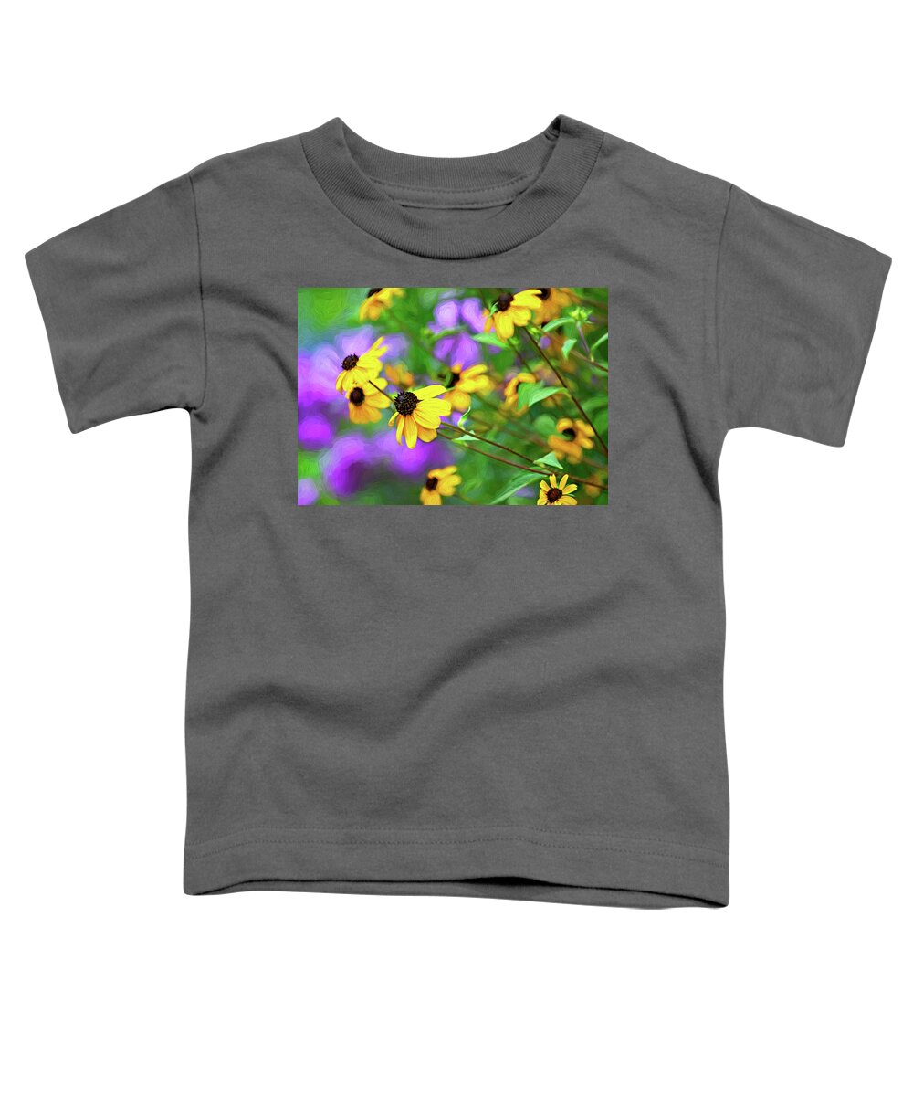 Susie Q Toddler T-Shirt featuring the photograph A Day In August 2 - Impasto by Steve Harrington