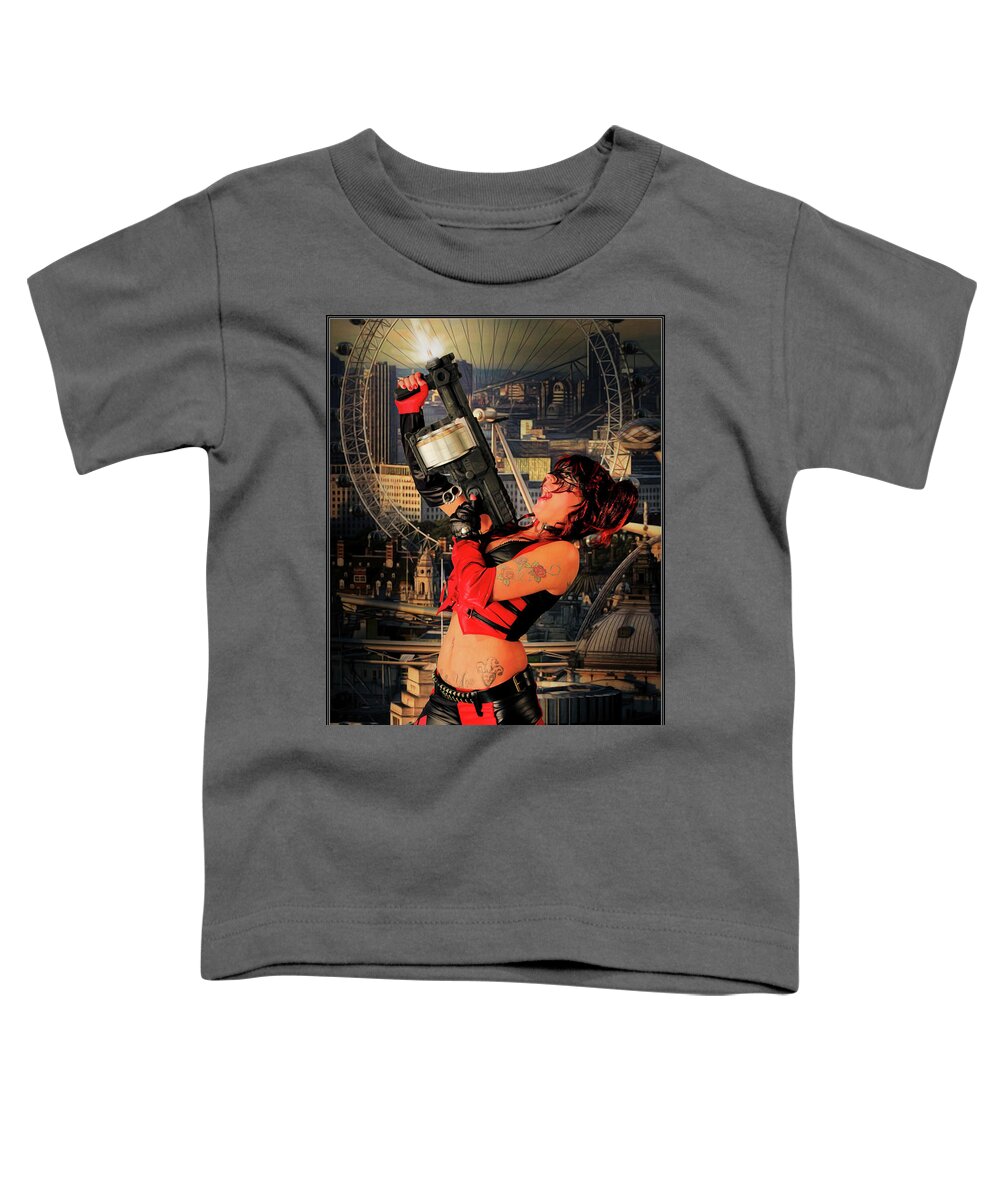 Harlequin Toddler T-Shirt featuring the photograph A Harlequin Circus by Jon Volden