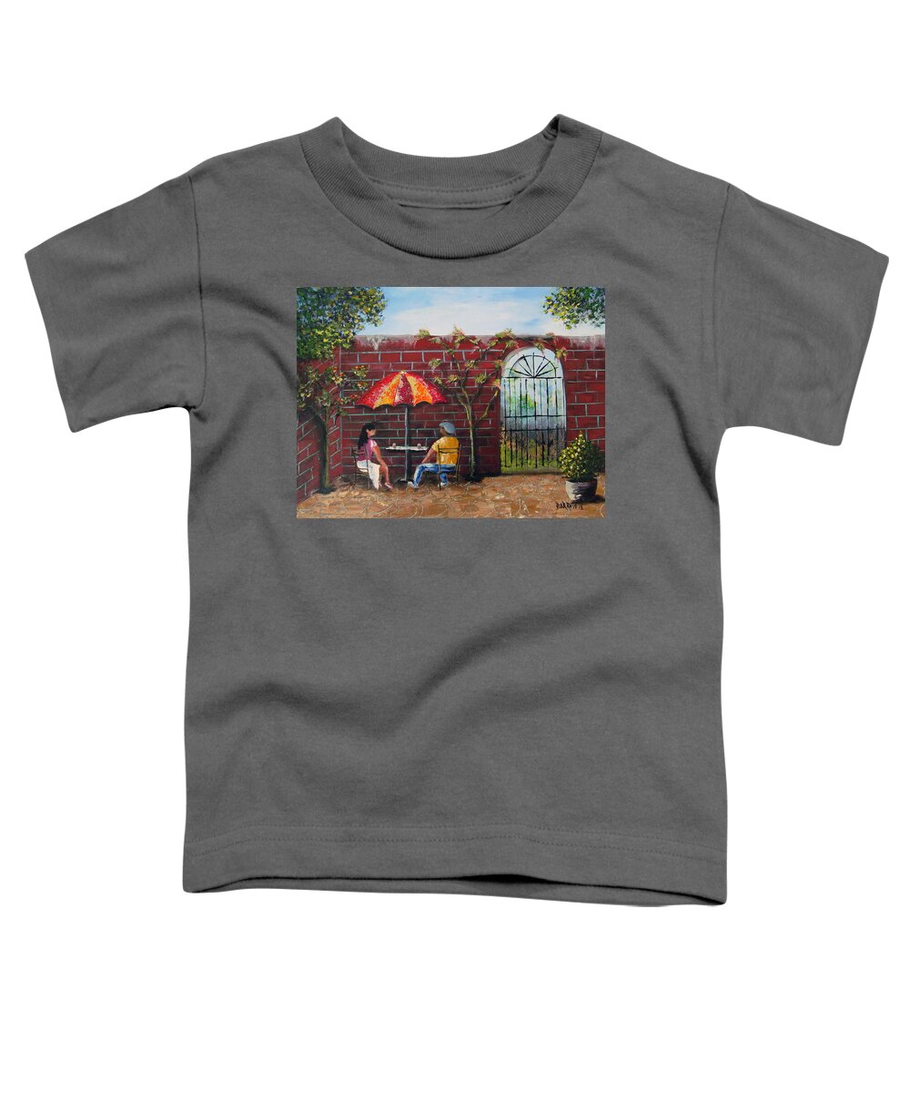 Flowers Toddler T-Shirt featuring the painting A Moment In Time by Gloria E Barreto-Rodriguez