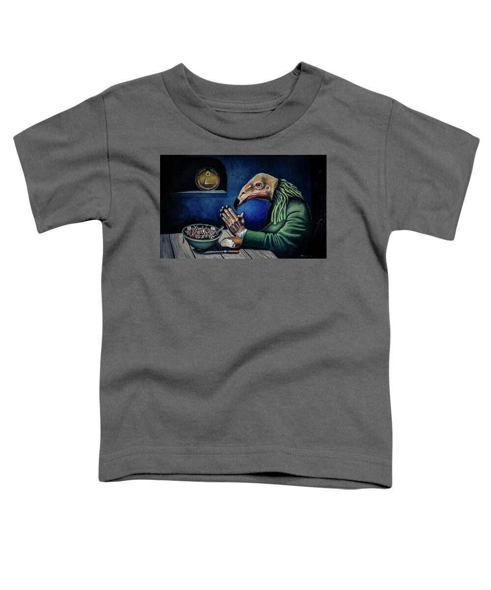 Annuit Coeptis Toddler T-Shirt featuring the painting A New Order by Rick Mosher