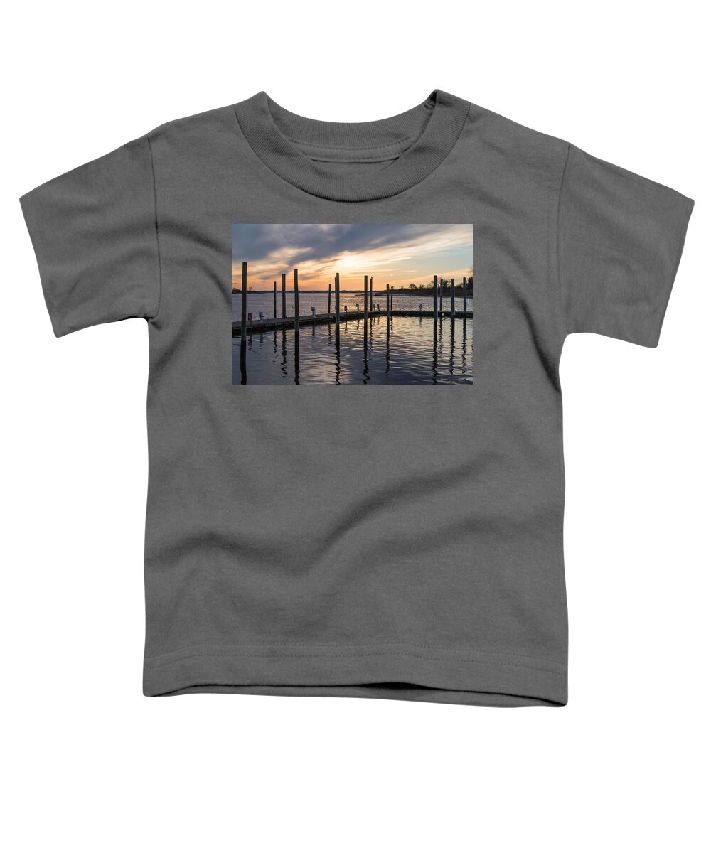 Sea Bright Toddler T-Shirt featuring the photograph A Place on the River by Kristopher Schoenleber
