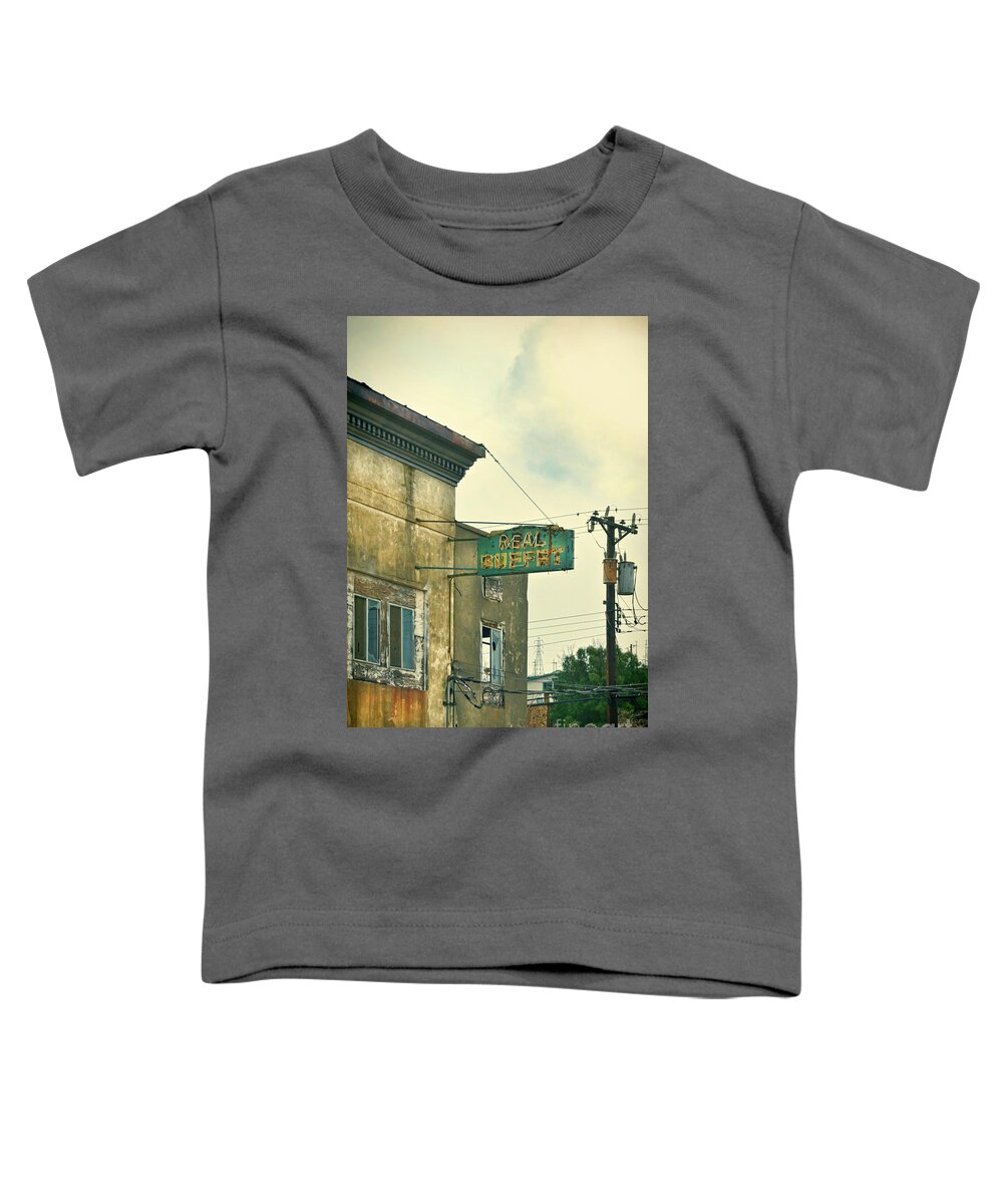 Abandoned Toddler T-Shirt featuring the photograph Abandoned Building by Jill Battaglia