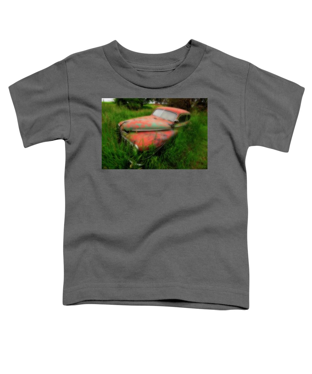 Car Toddler T-Shirt featuring the photograph Abandoned in the Palouse by Bob Cournoyer