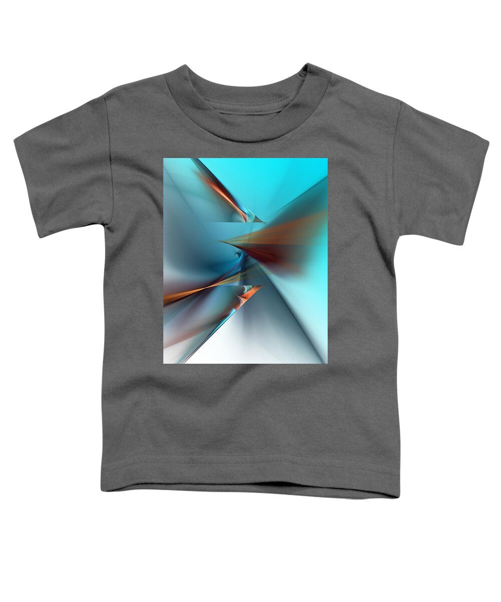 Fine Art Toddler T-Shirt featuring the digital art Abstract 040411 by David Lane