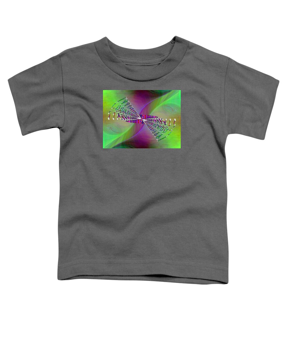 Abstract Toddler T-Shirt featuring the digital art Abstract Cubed 370 by Tim Allen