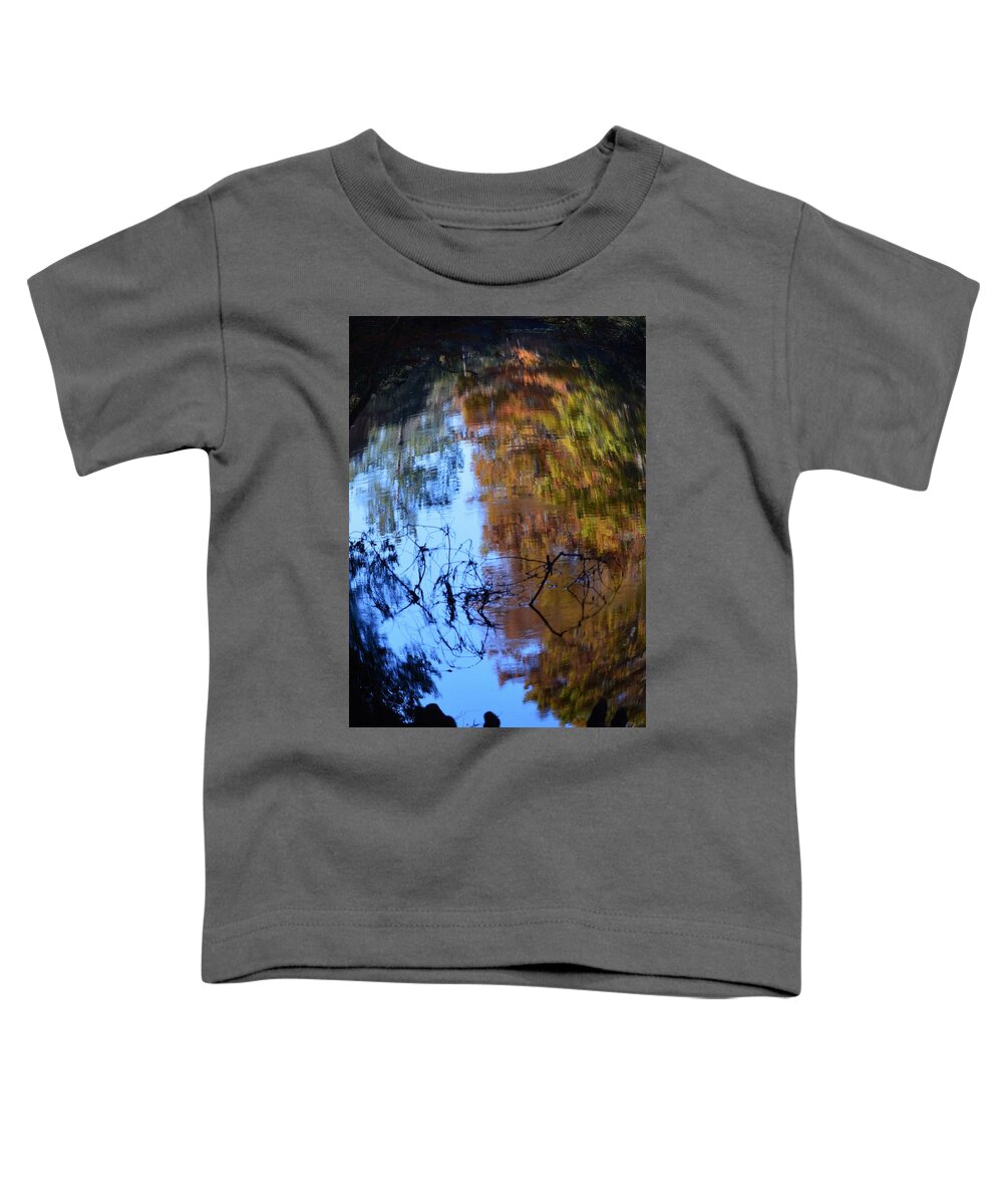 Abstract Fall Fisheye Toddler T-Shirt featuring the photograph Abstract Fall Fisheye by Warren Thompson
