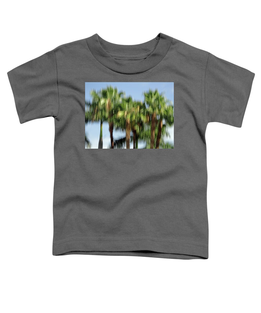 Fotografie Toddler T-Shirt featuring the photograph Abstract Florida Royal Palm Trees by Juergen Roth
