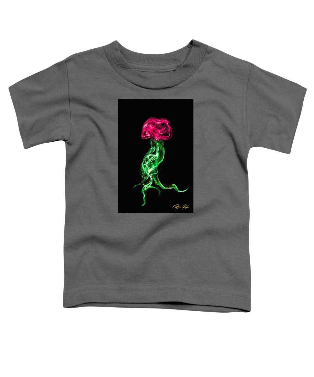 Match Toddler T-Shirt featuring the photograph Abstract Rose by Rikk Flohr
