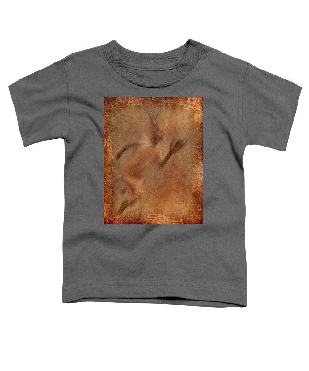 Runner Toddler T-Shirt featuring the painting All along the edge by Suzy Norris