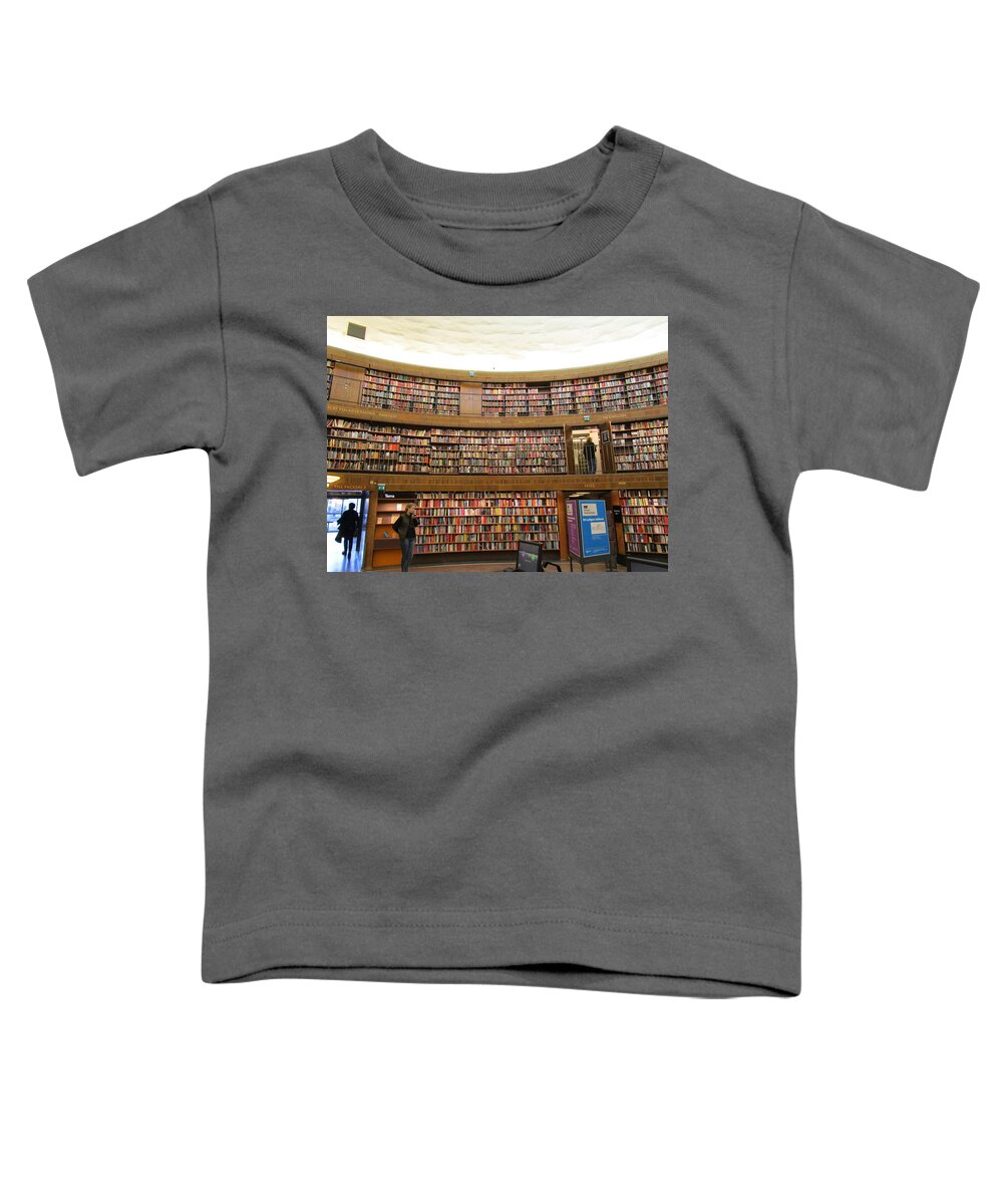 City Toddler T-Shirt featuring the photograph All the books by Rosita Larsson