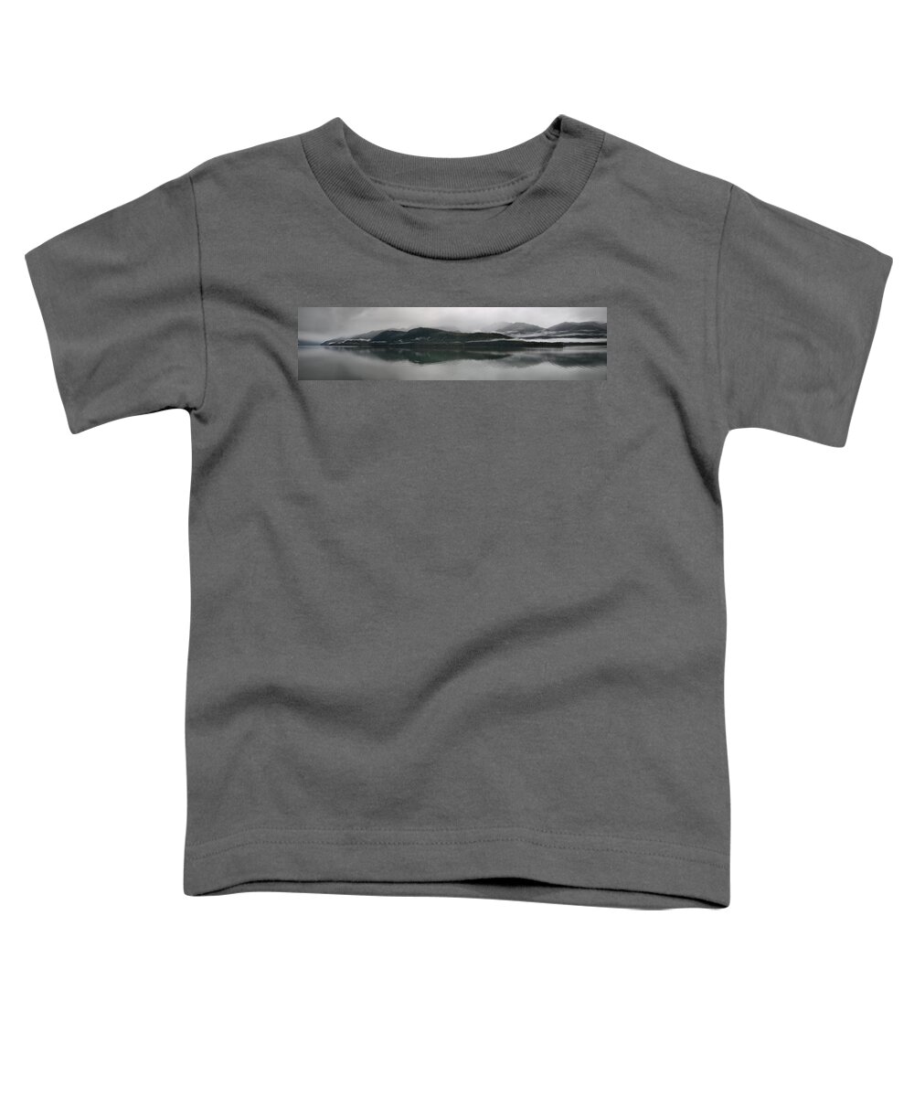 Alaska Toddler T-Shirt featuring the photograph Along the Misty Shoreline by David Andersen