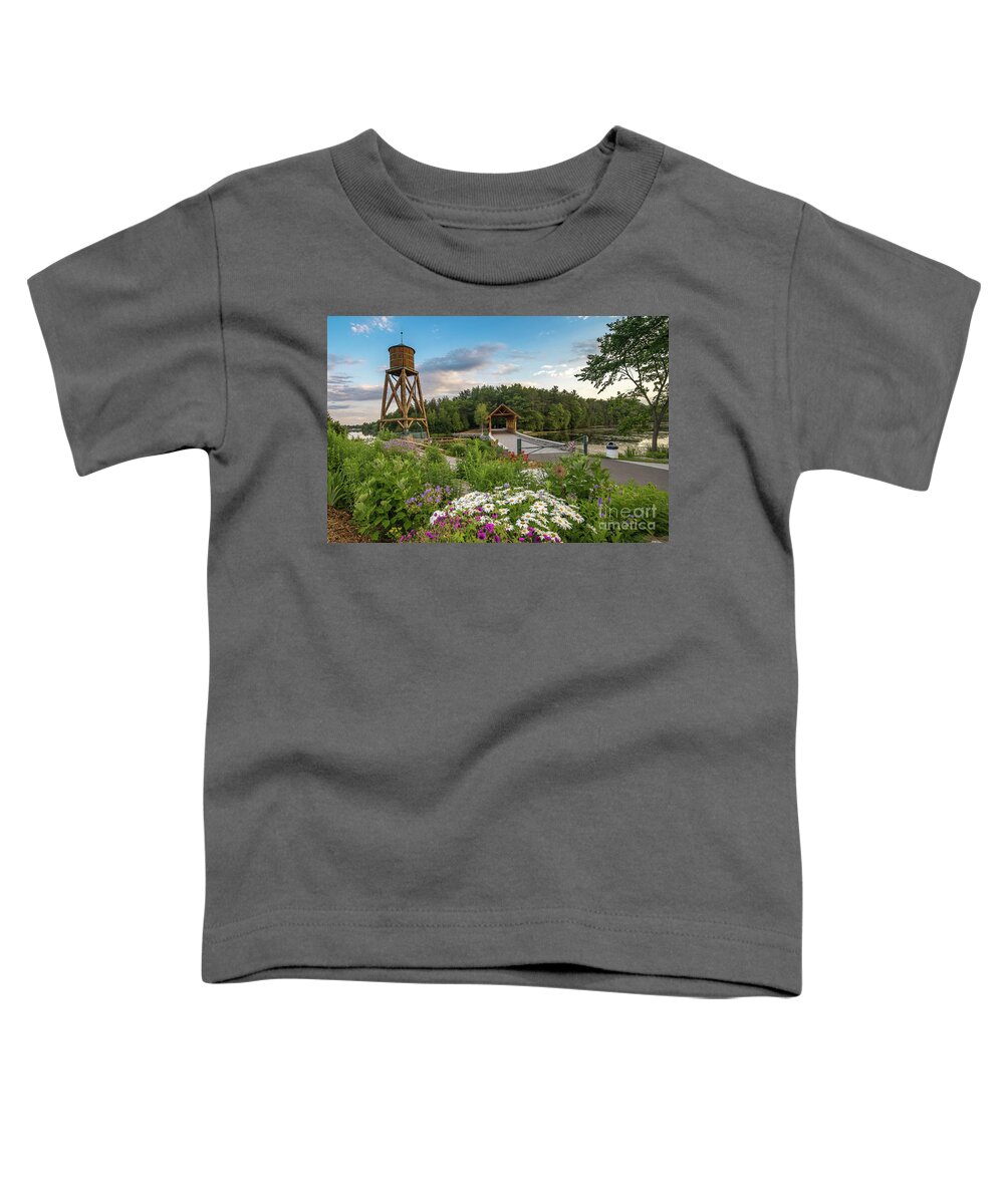 Duck Park Toddler T-Shirt featuring the photograph Alpena Michigan Duck Park -0269 by Norris Seward
