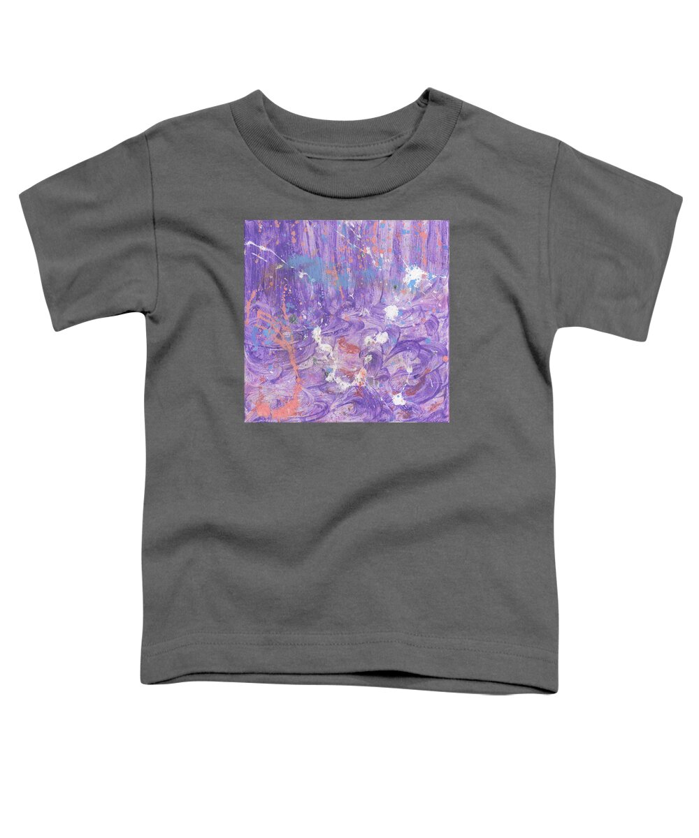 Purple Toddler T-Shirt featuring the painting Alsace-Lorraine by Phil Strang