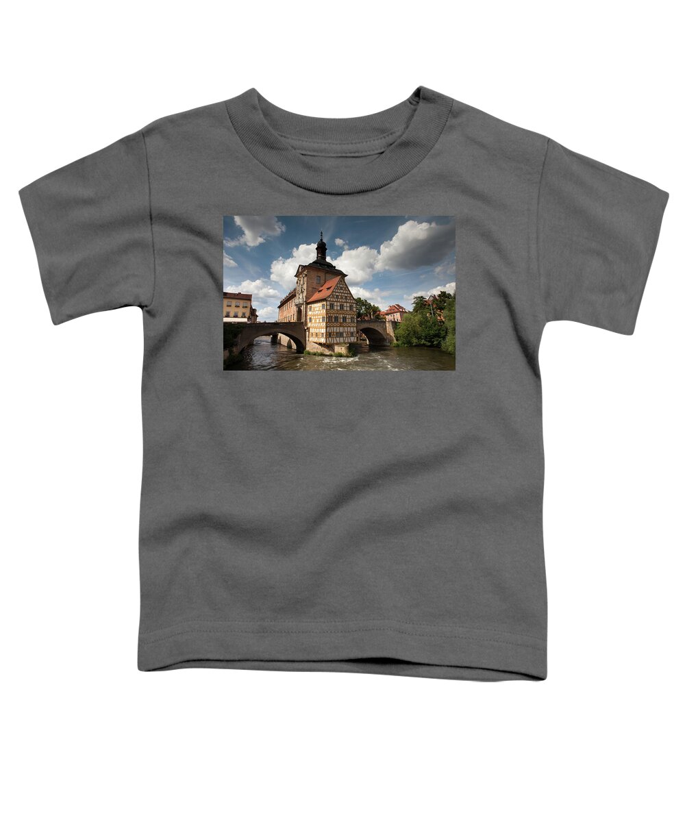 Old Toddler T-Shirt featuring the photograph Altes Rathaus in Bamberg by Aivar Mikko