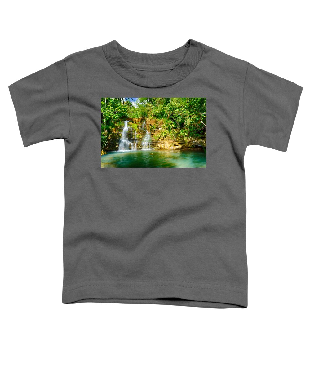 Pristine Toddler T-Shirt featuring the photograph Alutom Falls by Amanda Jones