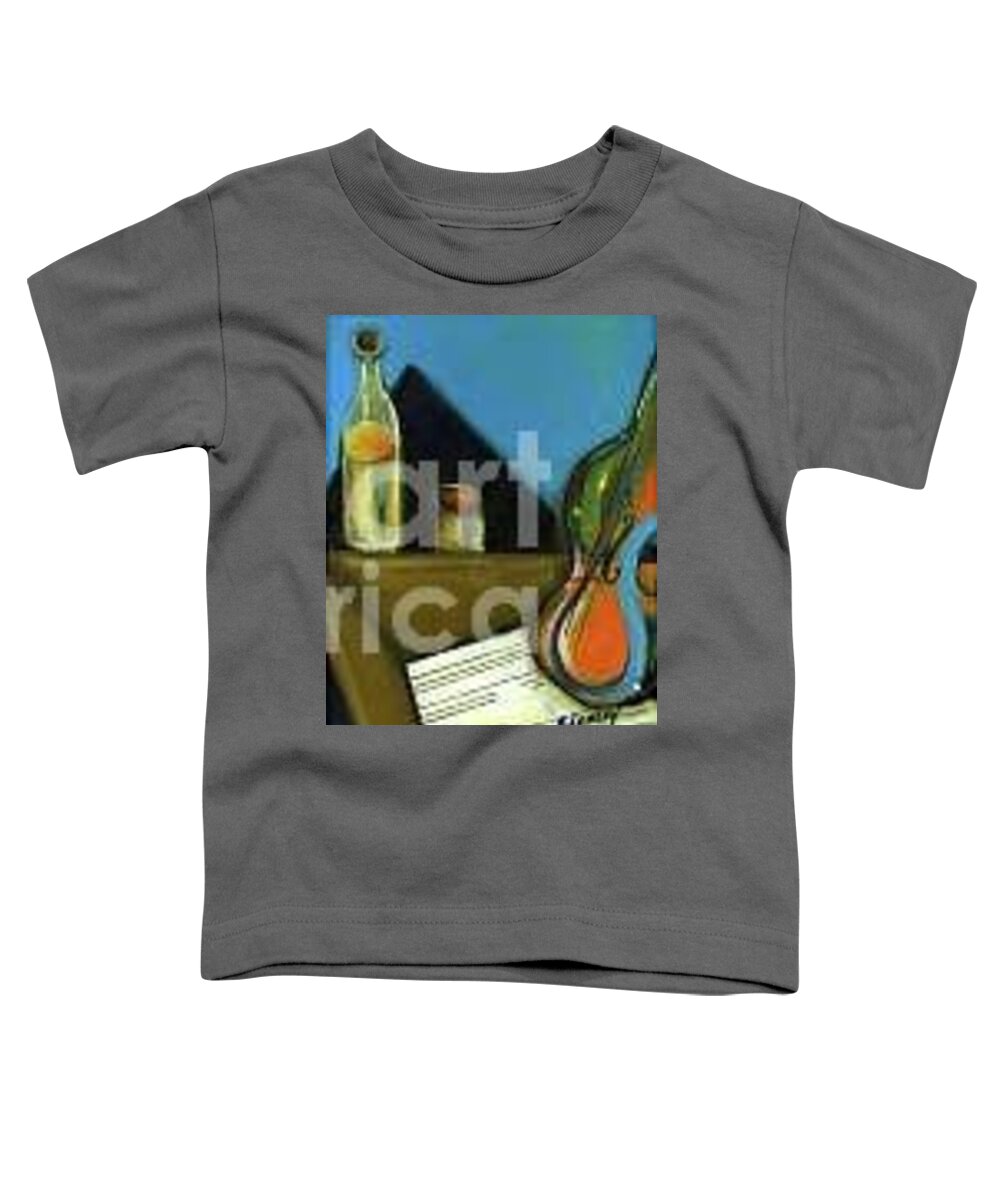 Violin Toddler T-Shirt featuring the painting Amandas Violin by Barbara Lemley