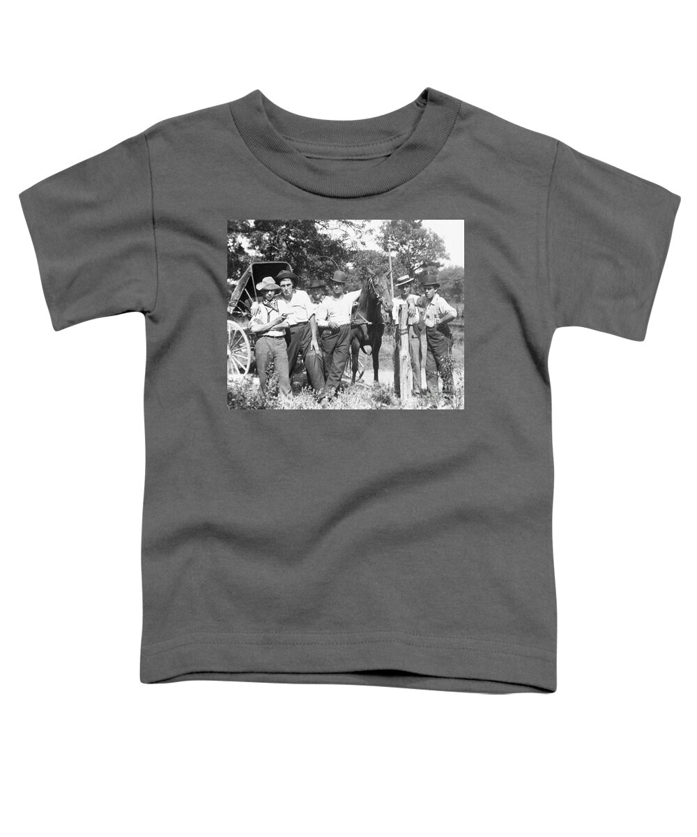 1900 Toddler T-Shirt featuring the photograph AMERICAN GANG, c1900 by Granger