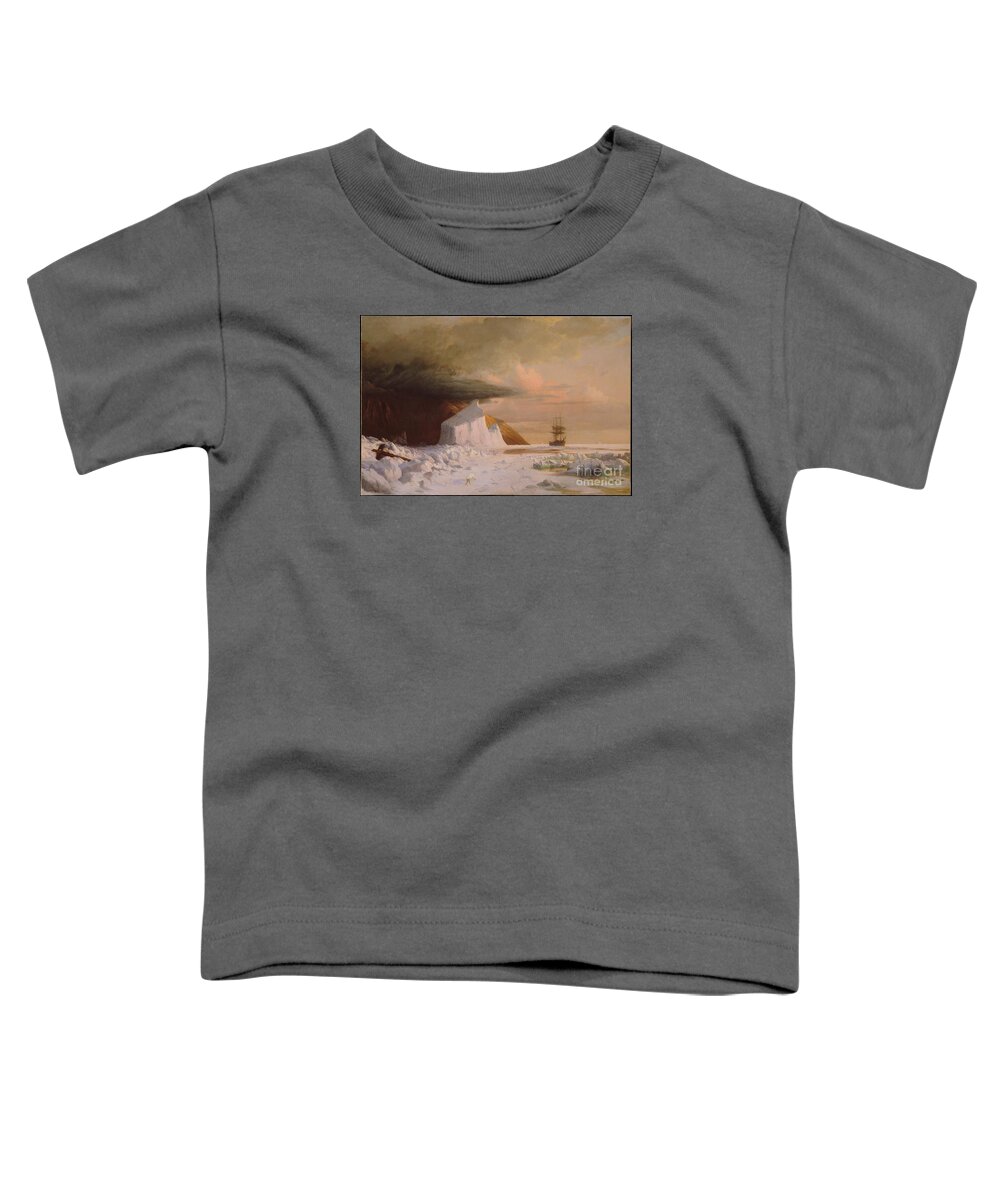 William Bradford 1823-1892 Toddler T-Shirt featuring the painting An Arctic Summer by MotionAge Designs