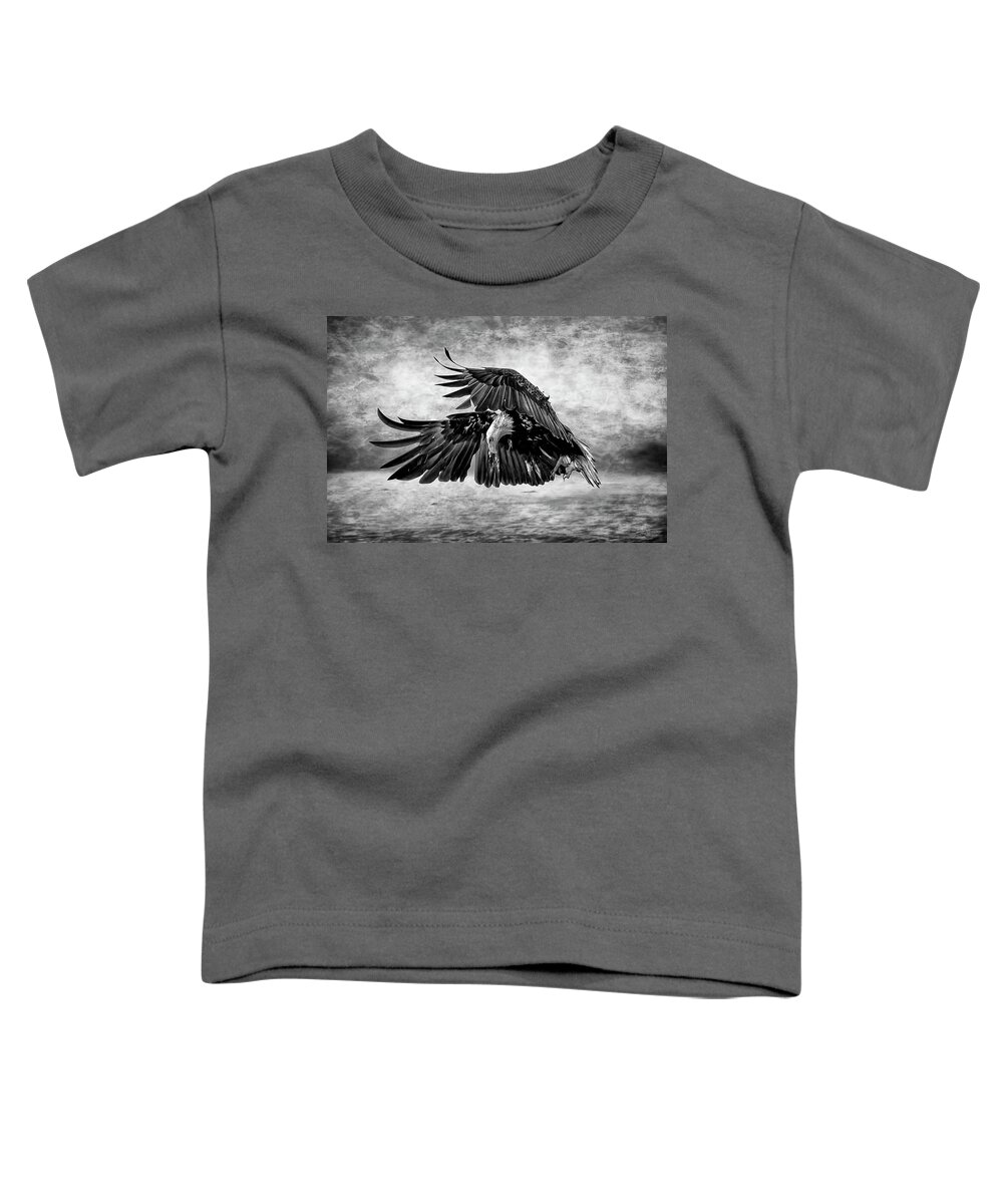 An Eagles Quest Toddler T-Shirt featuring the photograph An Eagles Quest by Wes and Dotty Weber
