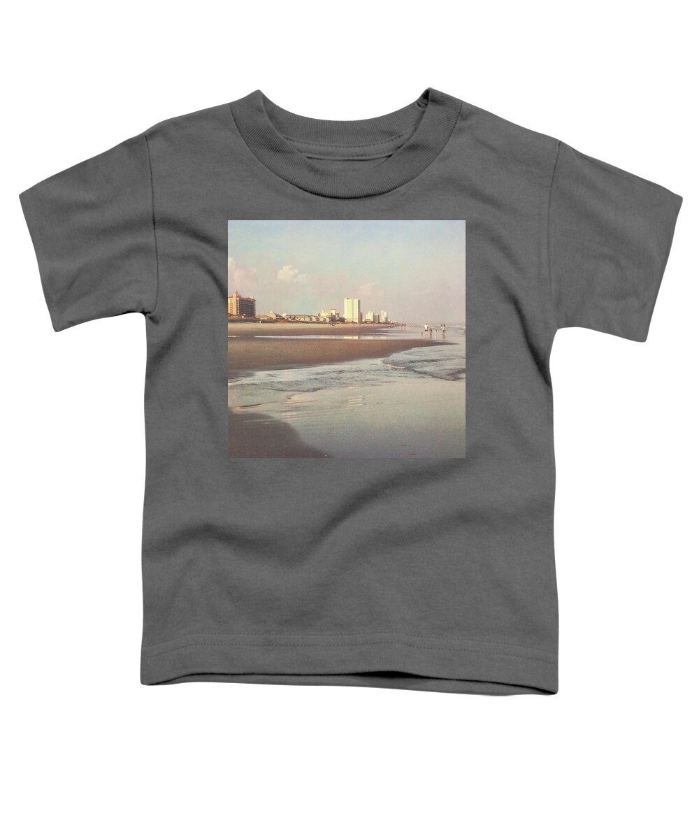 Photograph Toddler T-Shirt featuring the photograph An Evening Walking the Grand Strand by Melissa D Johnston