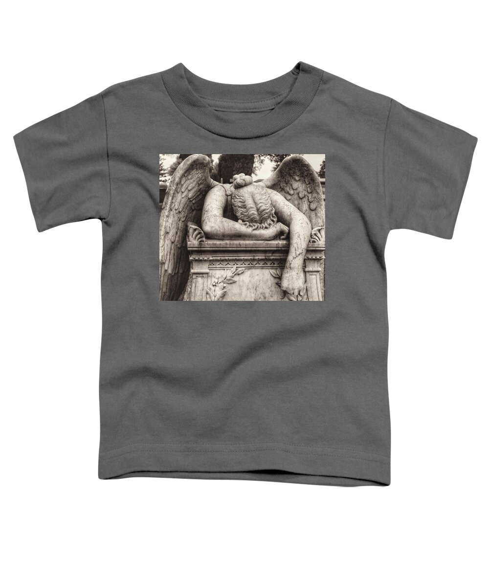 Angel Of Grief Toddler T-Shirt featuring the photograph Angel of Grief by Gia Marie Houck
