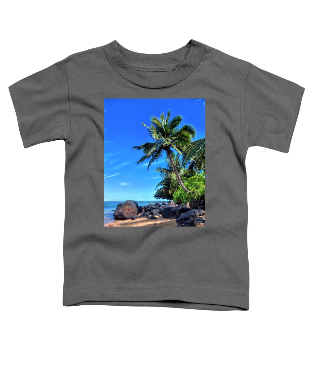 Granger Photography Toddler T-Shirt featuring the photograph Anini Beach by Brad Granger