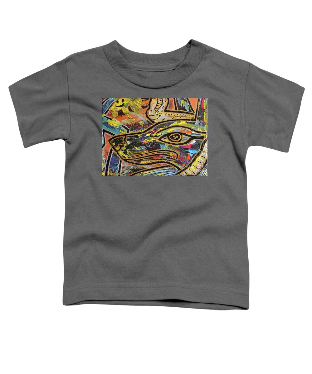 Acrylic Toddler T-Shirt featuring the painting Anpu by Odalo Wasikhongo