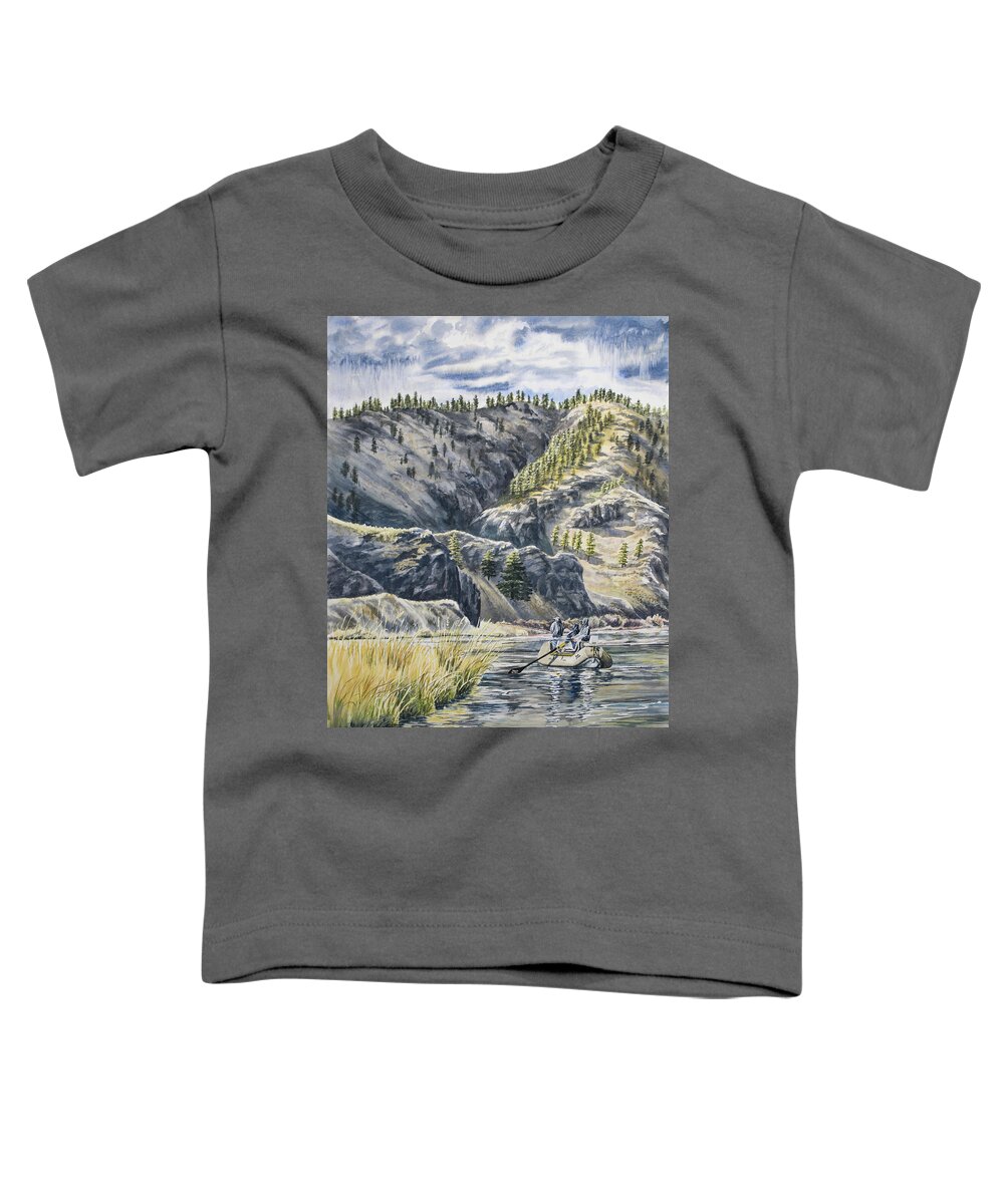 Waterccolor Toddler T-Shirt featuring the painting April in Montana by Link Jackson