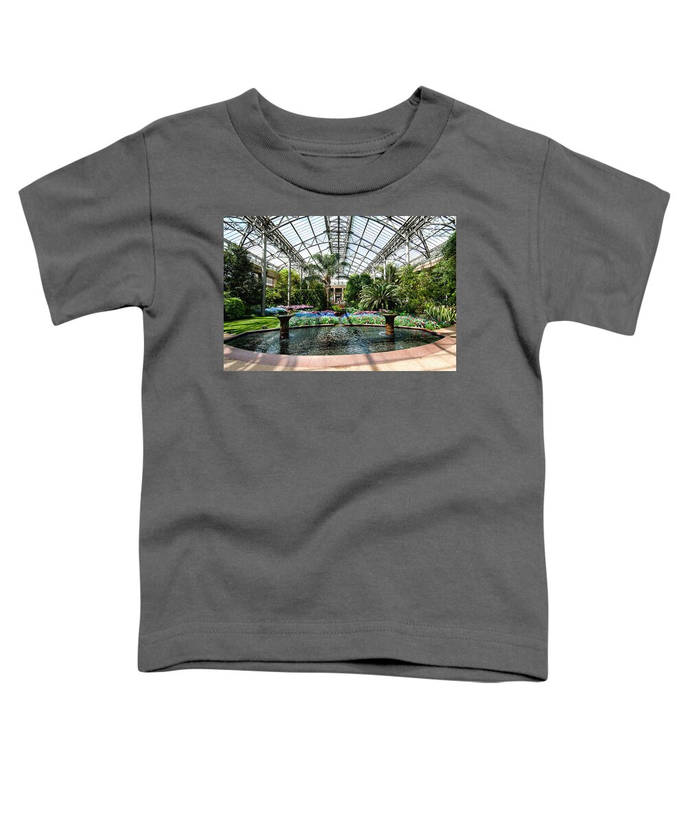 Garden Toddler T-Shirt featuring the photograph Arboretum by Greg Fortier