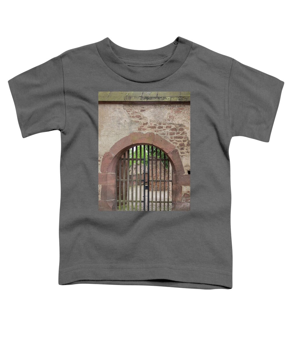 Heidelberg Toddler T-Shirt featuring the photograph Arched Gate at Heidelberg Castle by Teresa Mucha