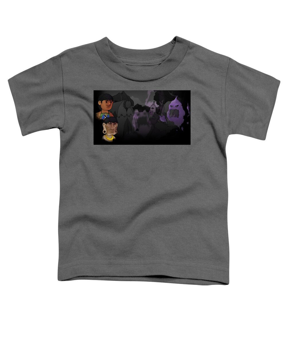 Aritana And The Harpy's Feather Toddler T-Shirt featuring the digital art Aritana and the Harpy's Feather by Maye Loeser
