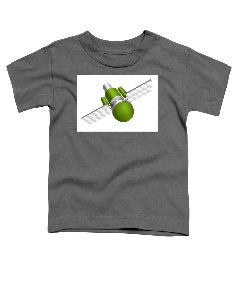Artificial Satellite Toddler T-Shirt featuring the digital art Artificial satellite by Moto-hal