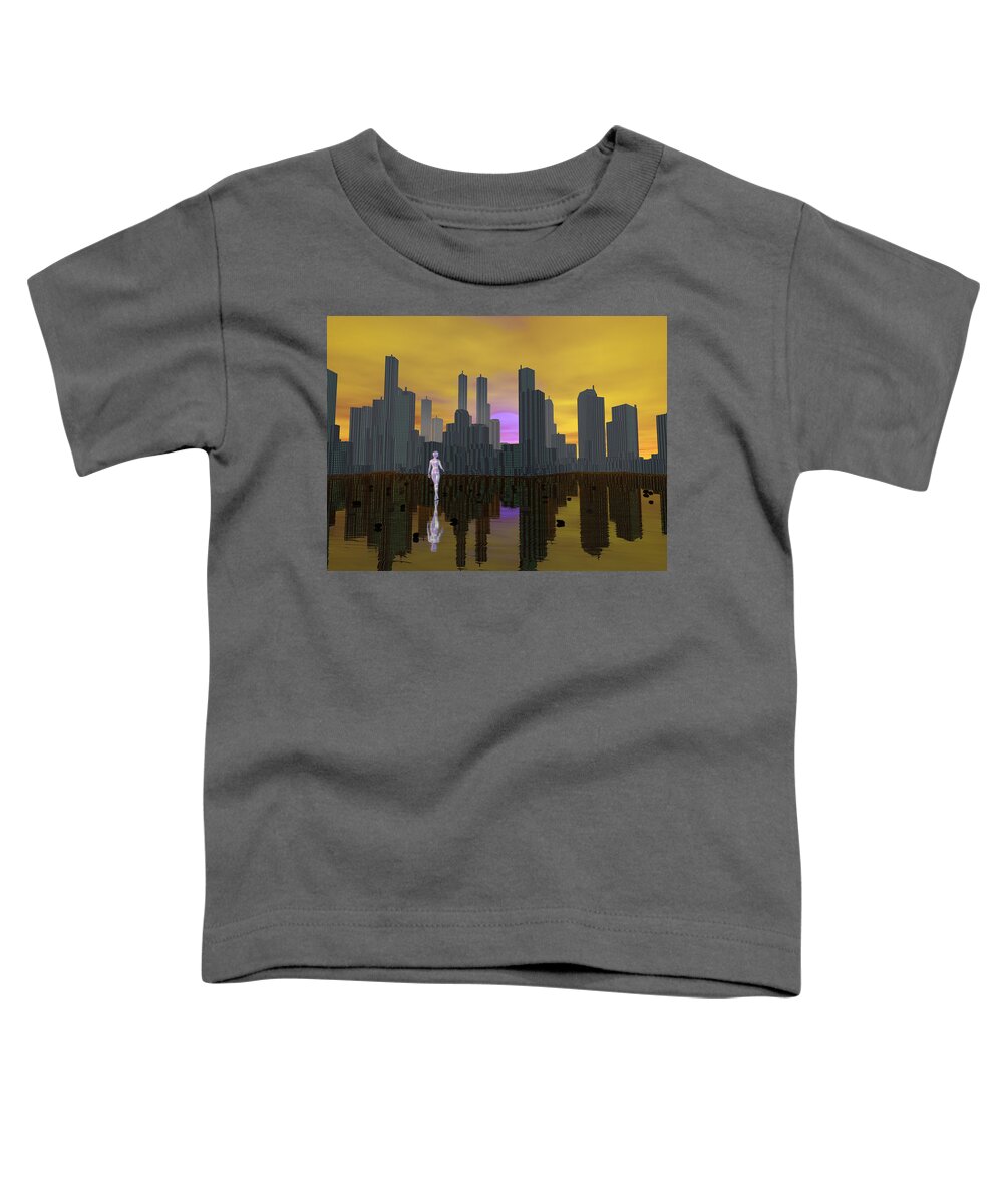 City Toddler T-Shirt featuring the photograph Assassin by Mark Blauhoefer