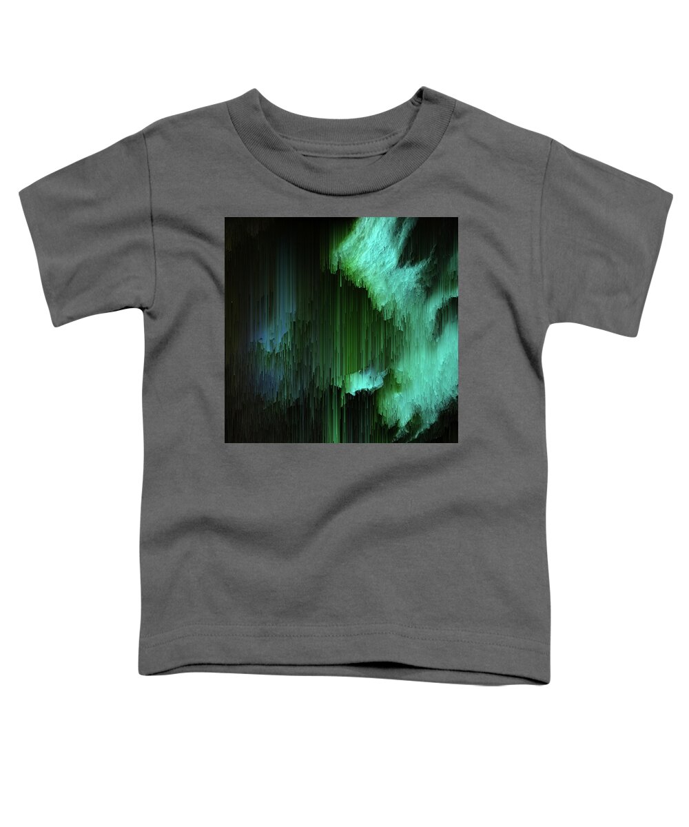 Trippy Toddler T-Shirt featuring the digital art Aurora Borealis by Jennifer Walsh