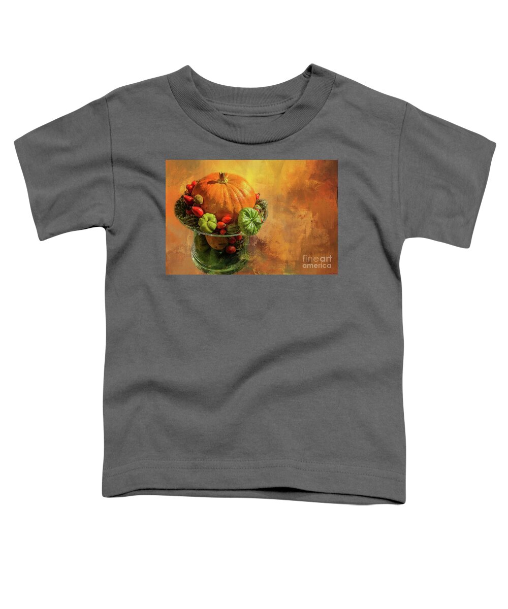 Autumn Toddler T-Shirt featuring the photograph Autumn Blessings by Eva Lechner