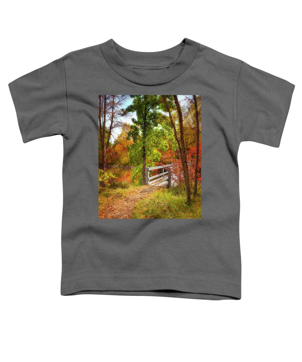 5dmkiv Toddler T-Shirt featuring the photograph Autumn Bridge by Mark Mille