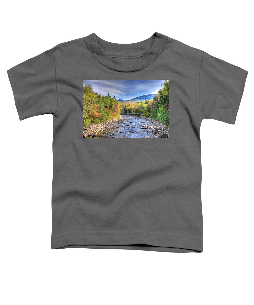 Kankamagus Highway Toddler T-Shirt featuring the photograph Autumn in New Hampshire by Don Mercer