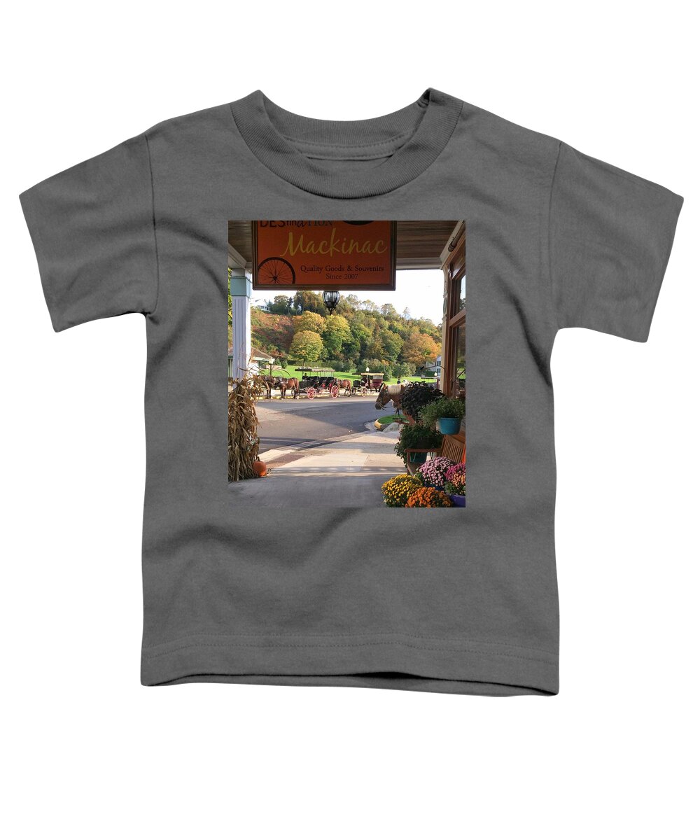 Mackinac Island Toddler T-Shirt featuring the photograph Autumn Morning on Mackinac Island by Jackson Pearson