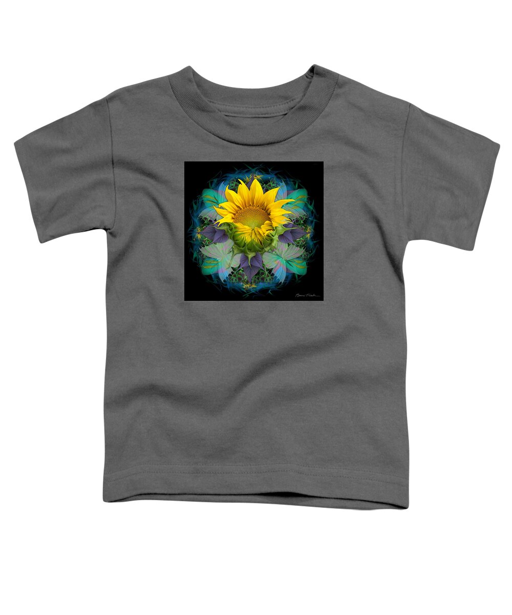 Sunflower Toddler T-Shirt featuring the photograph Awakening by Bruce Frank