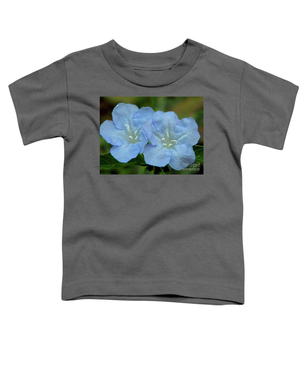 Wild Petunia Toddler T-Shirt featuring the photograph Baby Blues by D Hackett